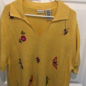 WHITE STAG 22W/24W SHORT SLEEVE SWEATER